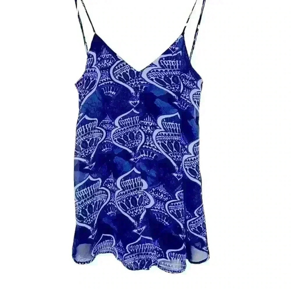 Show Me Your Mumu Romper Size M Navy Adjust Straps. Casual Flowy Oversized Party - Picture 3 of 12